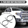Toyota Tundra Double Cab Pair Roof Drip Weatherstrips (2007–2021)