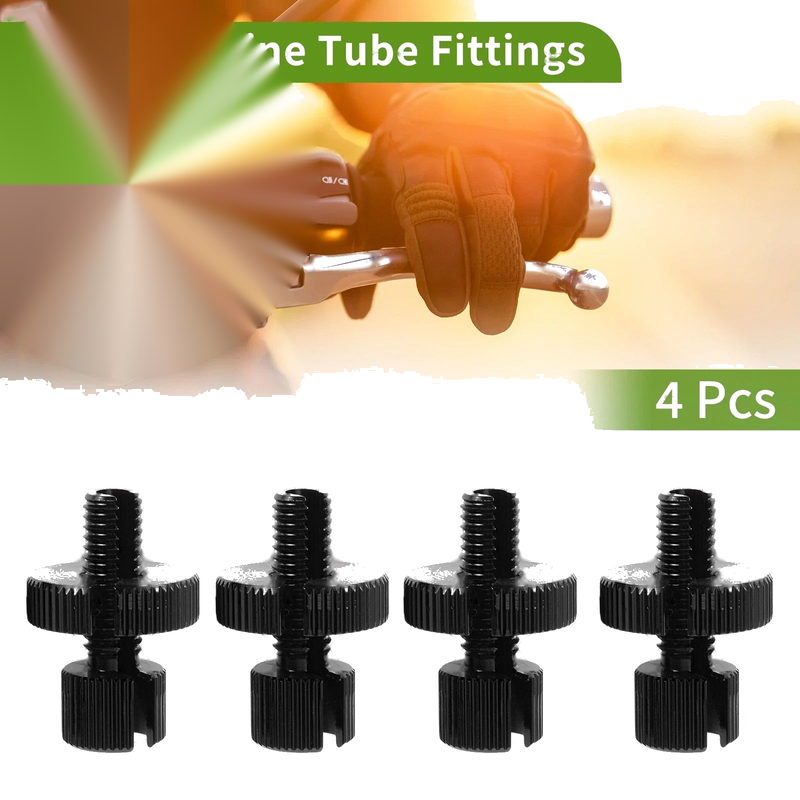 Motorcycle 4 Pcs M8 Aluminum Clutch Brake Cable Adjuster Screw