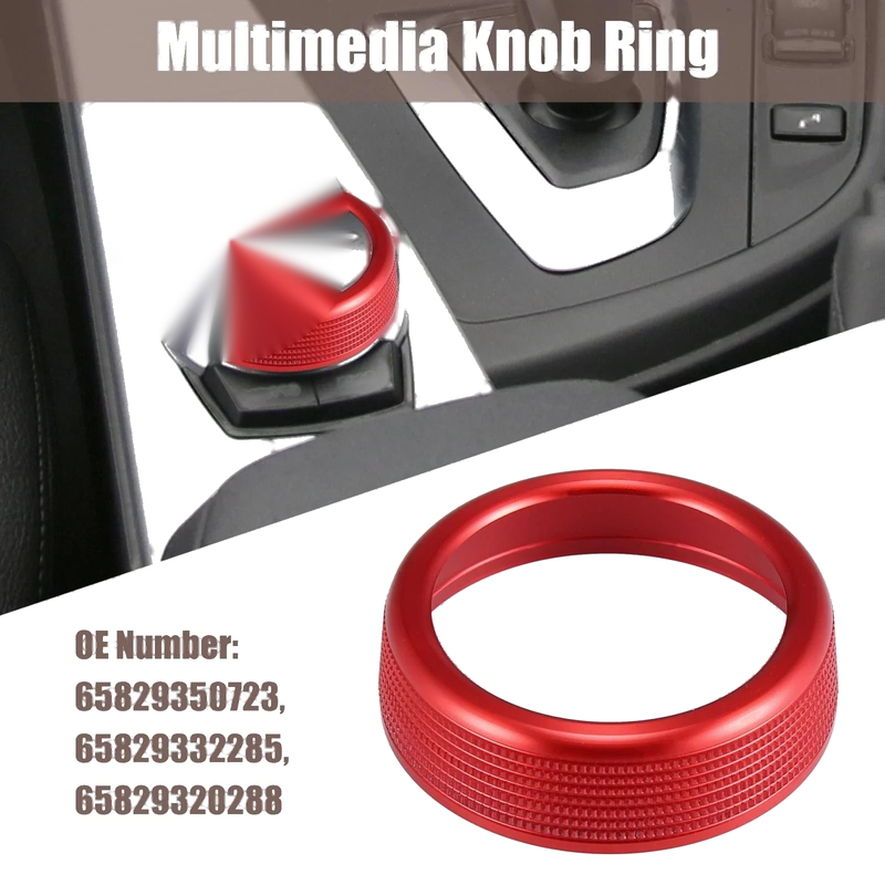 BMW 1 2 3 4 5 6 7 Series X3 X4 X5 X6 Red Multimedia Knob Cover Ring