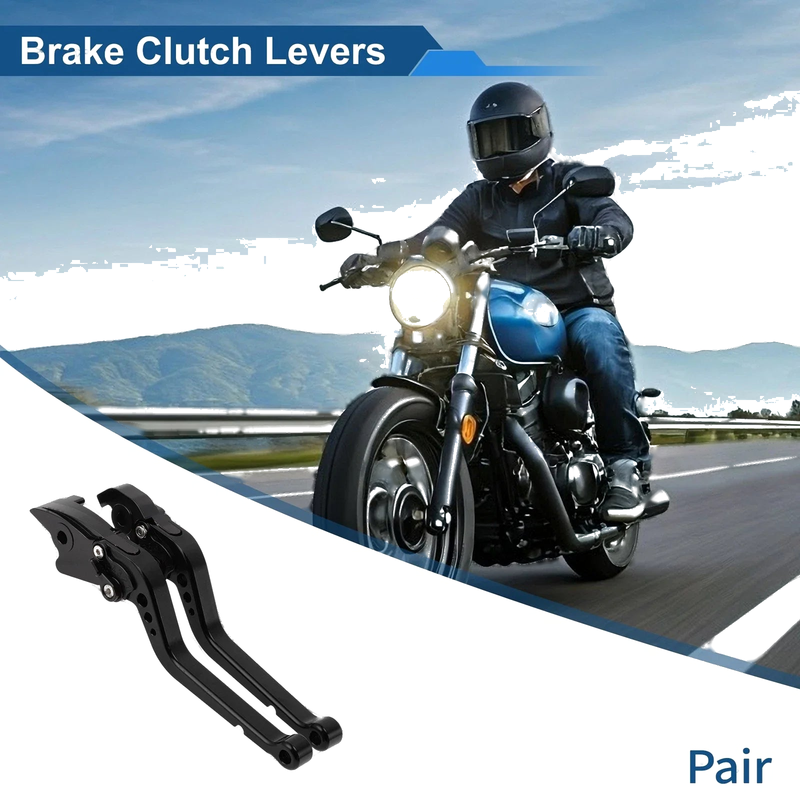 Honda RC51 1 pair Black Long Brake Clutch Levers (00–06)
