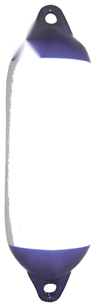 Heavy Duty Boat Fender Mooring White/Blue PVC 620mm x 210mm