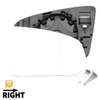 Volvo S90 V60 V90 Right Side Heated White Mirror Glass (2016-2020)