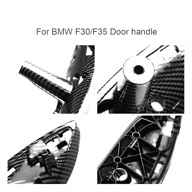 BMW 3 F30 F35 Carbon Fiber Door Pull Handle Trim Cover (2012-2019)