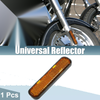 Motorcycle Universal Reflector / Orange / Spoke Reflective Safety with Screw