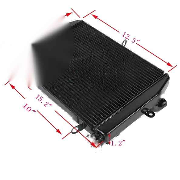 Yamaha YZF R6 (1999-2002) - Aluminum Black Radiator Cooler