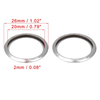 Subaru 10 x M20 Silver Tone Oil Drain Plug Gaskets (11126AA000)