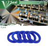 Oil Seal 42x55x7mm Rotary Shaft Seal TPU Blue 5 Pcs
