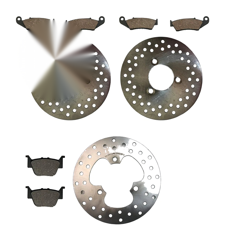 Honda TRX450R TRX450ER Front & Rear Disc Rotors & Pads (2004–2009)