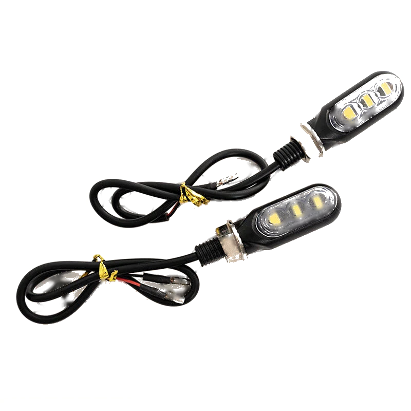 Mini LED Motorcycle Turn Signal Amber Light Blinker Indicator Lamp 2 x  (2015-2023)