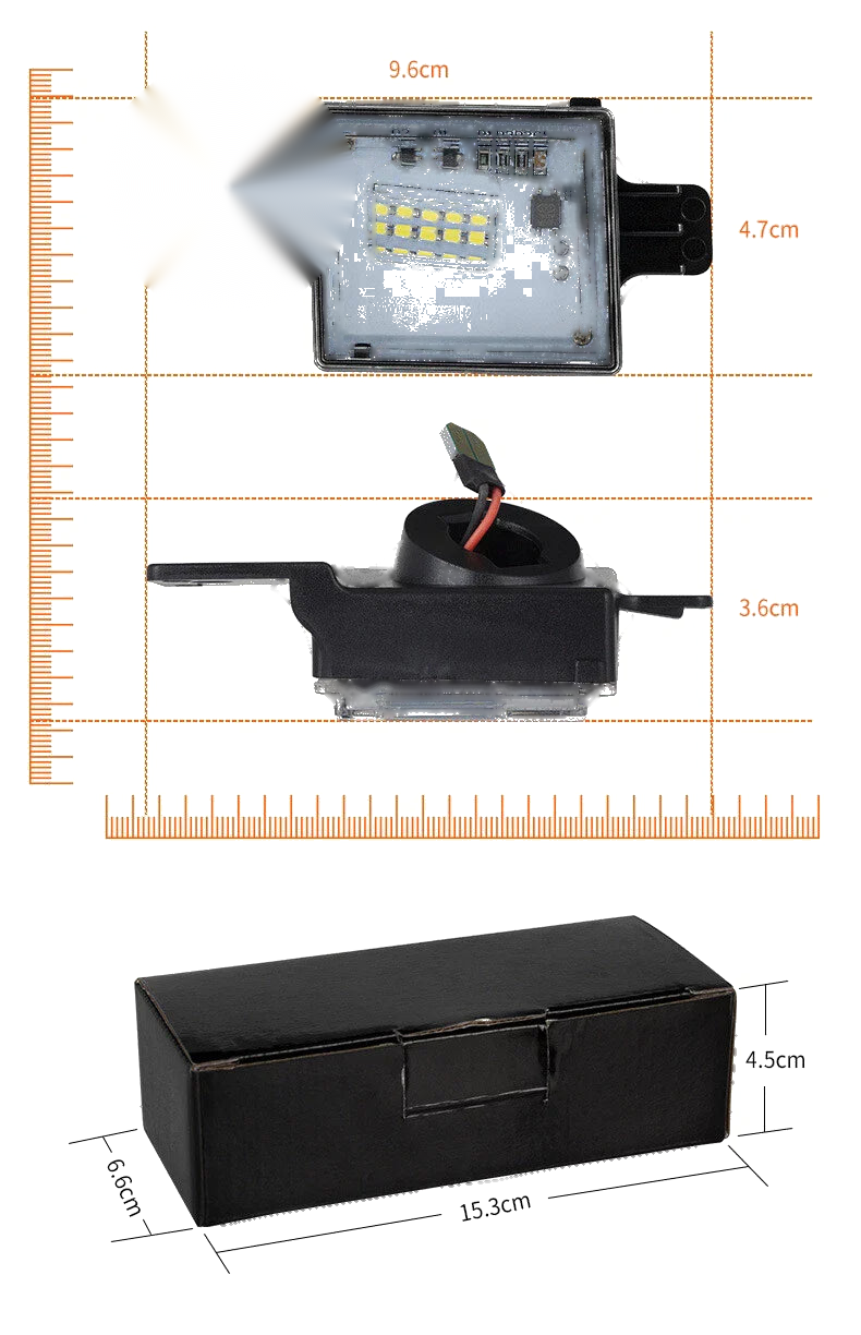 Chevrolet Silverado / GMC Sierra LED License Plate Lamp (2014–2018)