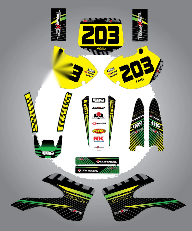 Kawasaki KX 250 Custom Graphic Kit (1986)