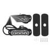 Car Motorcycle 2 x 12V License Plate Light Yellow Rainproof