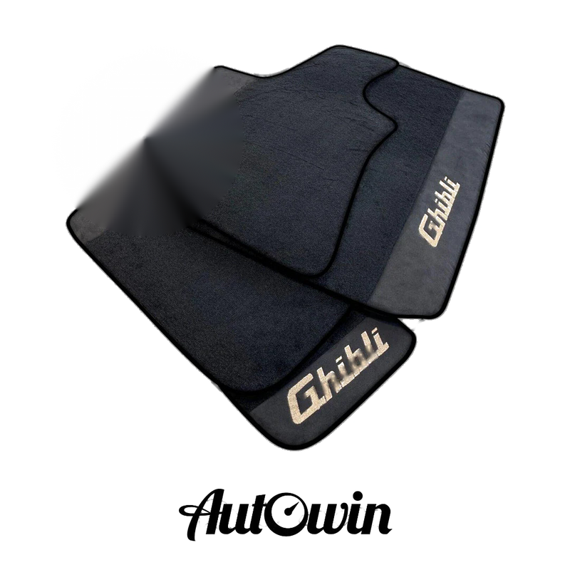Maserati Ghibli AutoWin Black Floor Mats (2014-2023)