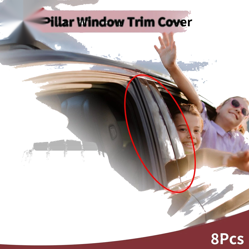 Toyota Venza 8 x Car Door Pillar Window Trim (2016–2024)