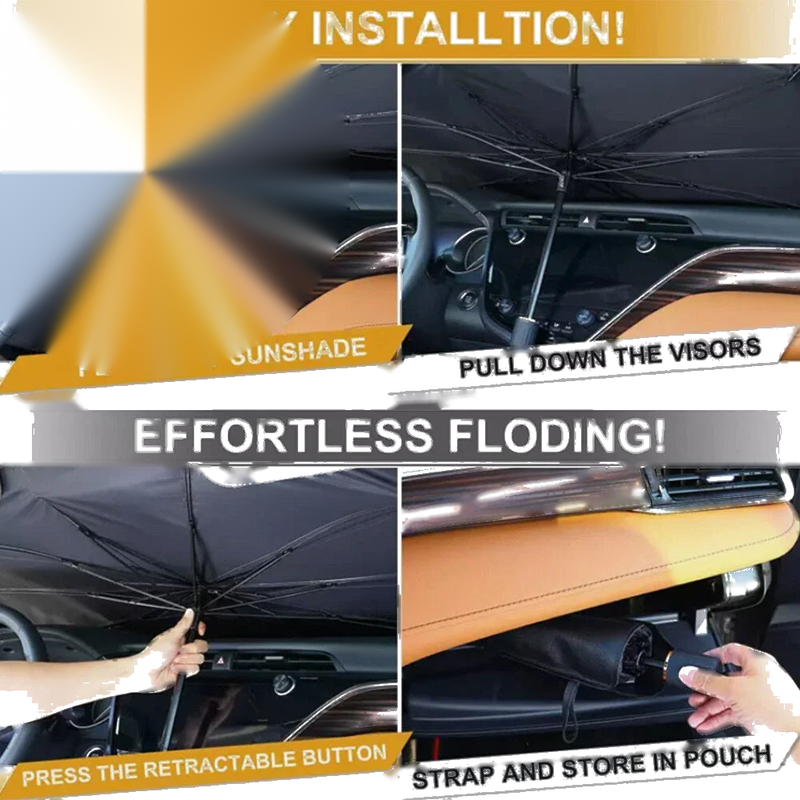 3 x Windshield Sun Shade Umbrella Front Window Cover Large Sizes