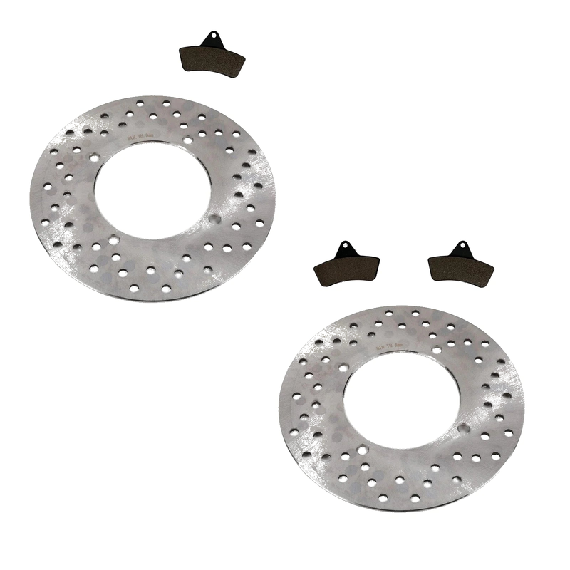 Arctic Cat 500 4x4 2 x Front Disc Rotors & Pads (1998–2004)