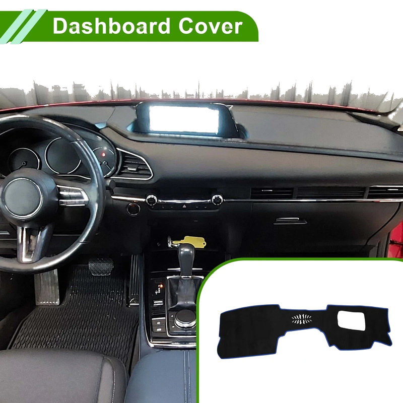 Mazda CX-30 20-24 Sun Protector Pad Black Blue Dash Cover Mat