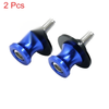 Motorcycle 2 x 8mm Blue Aluminum Alloy Swingarm Spool Slider Stand Bobbin