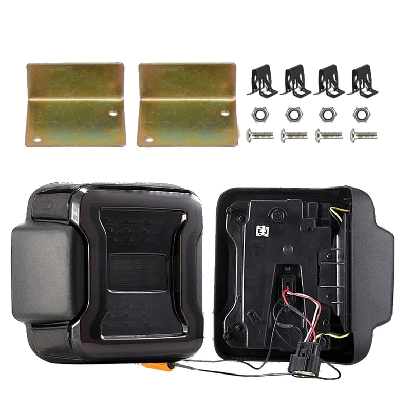 Jeep Wrangler JL JLU Smoked LED Tail Light Assembly (2018-2021)
