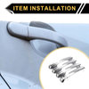 Toyota 4Runner 4pcs Exterior Door Handle Cover Chrome Silver (2010–2019)