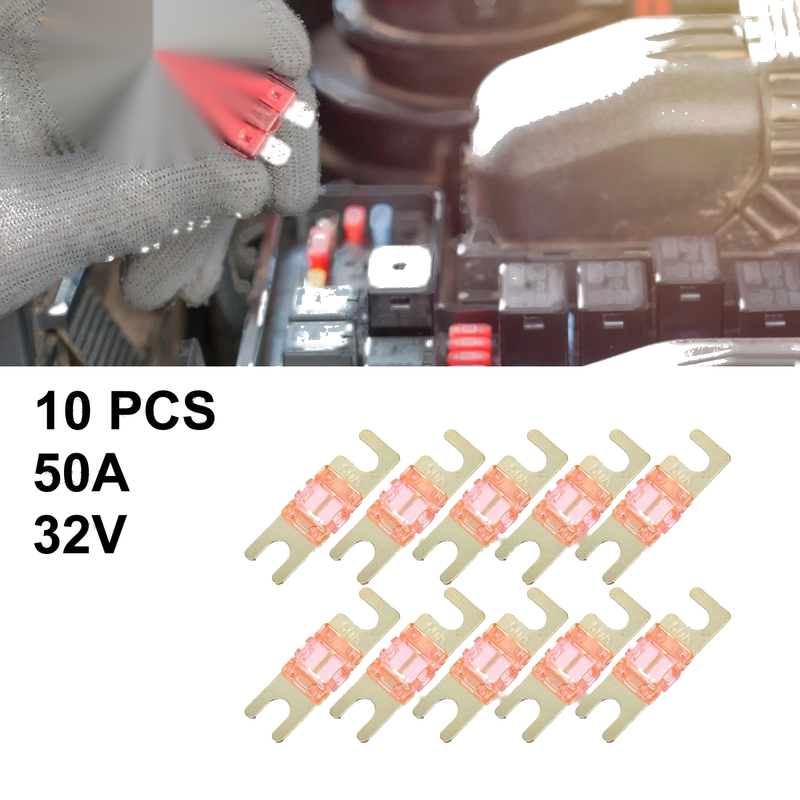 Car Truck Motorcycle Boat Audio CDs 10 x AFS Mini ANL Fuse 50A