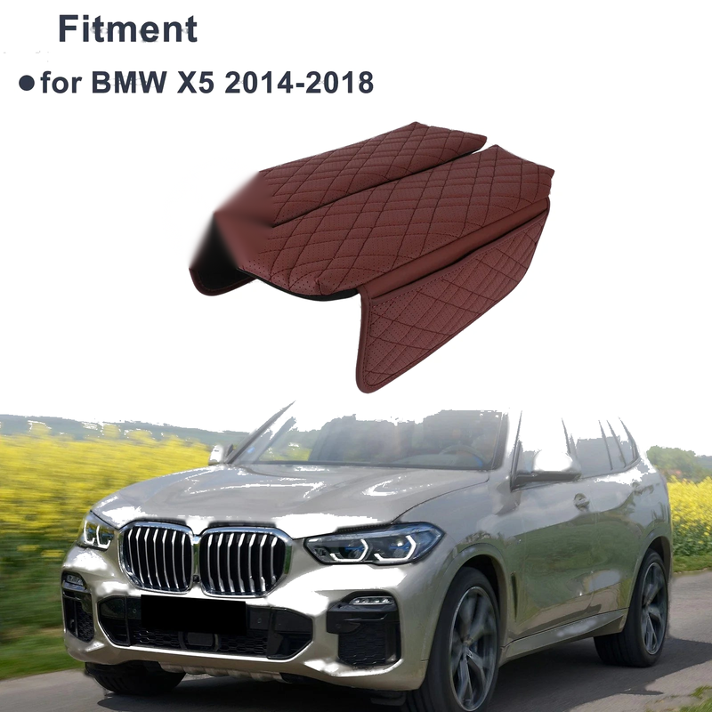 BMW X5 (2014-2018) Red 1 Pair Center Console Cover with Storage Bag