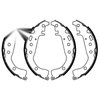 Toyota Prius Rear Brake Shoes Lining Set (2001–2016)