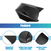 BMW 1 x Pair Door Wing Rearview Side Mirror Cover Cap Carbon Fiber Pattern