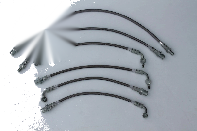Land Cruiser 80 Series Braided Brake Hose Set (6) (1992 - Present)