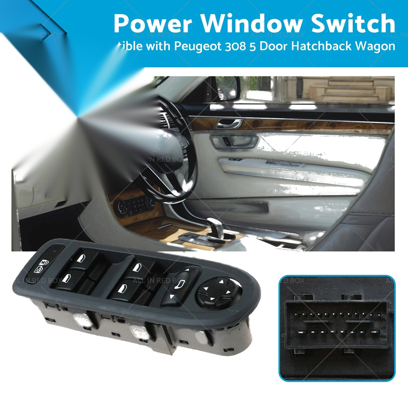 Peugeot 308 Hatchback Wagon Power Window Switch (2008-2013)