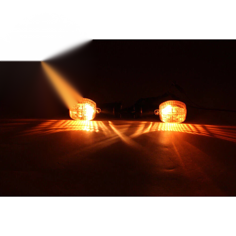 Kawasaki ZX7R ZX9R ZX12R Ninja ABS Black Front Turn Signal Lights (1996-2006)