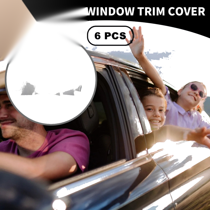 Honda CR-V 6pcs Chrome Silver Car Pillar Window Trim Covers (2007-2011)