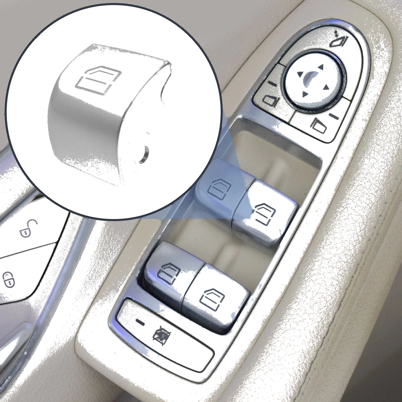 Mercedes Benz S320 Front Left Window Glass Lift Switch Cover (1995-1999)