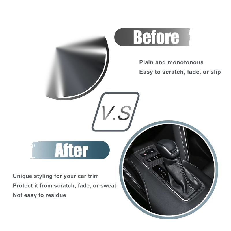 Toyota Harrier 80 Series Carbon Fiber Gear Shift Panel Cover (1997-2003)
