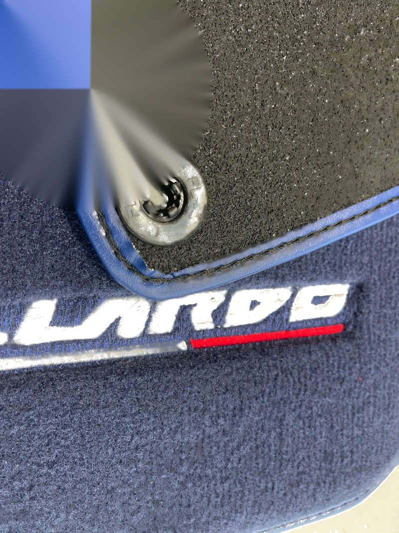Lamborghini Gallardo Dark Blue Tailored Carpets with Logo Floor Mats