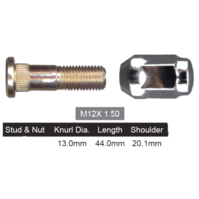 Mazda BT50 B2500 B3000 UP UR Rear Wheel Stud & Nut (2006 - 2019)