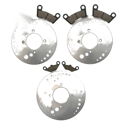 Polaris Outlaw 525 S Front & Rear Brake Rotors & Pads (2009–2010)