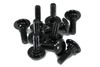 10 x Black Aluminium Trim Bolts m5 x 16mm + 3mm Steps