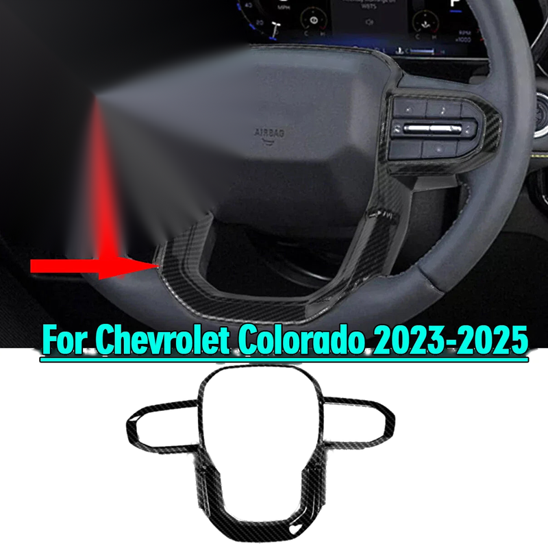 Chevrolet Colorado Carbon fiber Steering Wheel Trim 1pc (2023–2025)