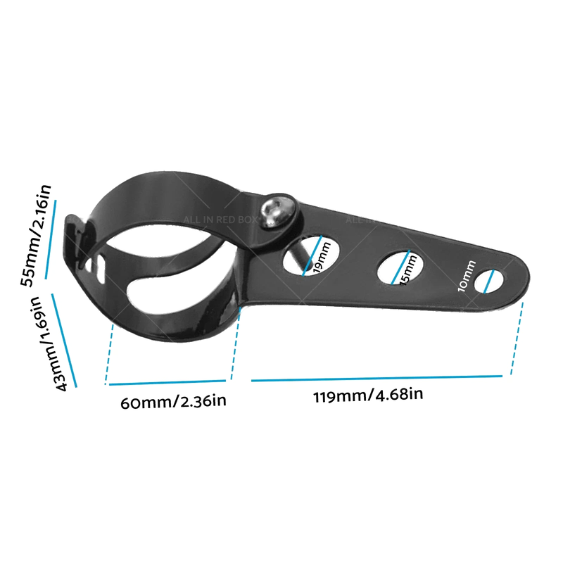 Motorcycle Street Fighter Black Twin Universal Headlight Dual Lamp