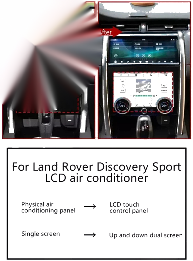 Land Rover Discovery Sport 9" AC Climate Touch Control Screen (2020-2022)