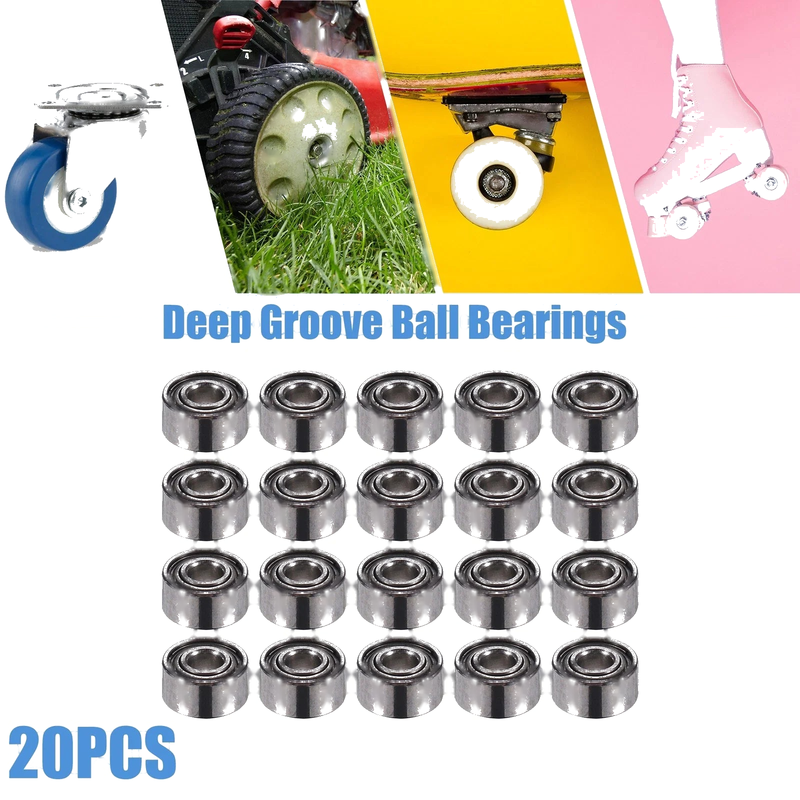 MakeModel 20pcs 2x5x2.3mm Deep Groove Ball Bearings, Double Shield, Single Row