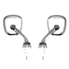 Mitsubishi Dodge Plymouth Colt Champ Mirage 1978-1989 Chrome Fender Mirrors x2