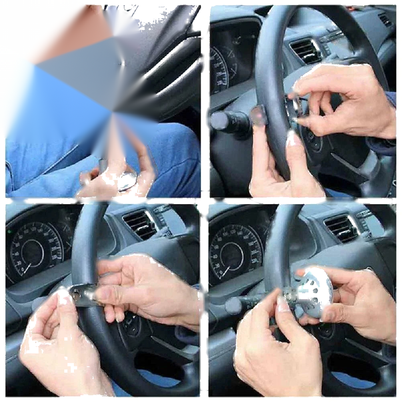 Car Blue Steering Wheel Spinner