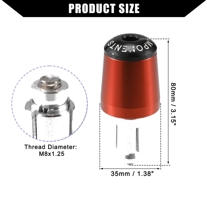 Honda Motorcycle 2 x 7/8" Handlebar End Plugs
