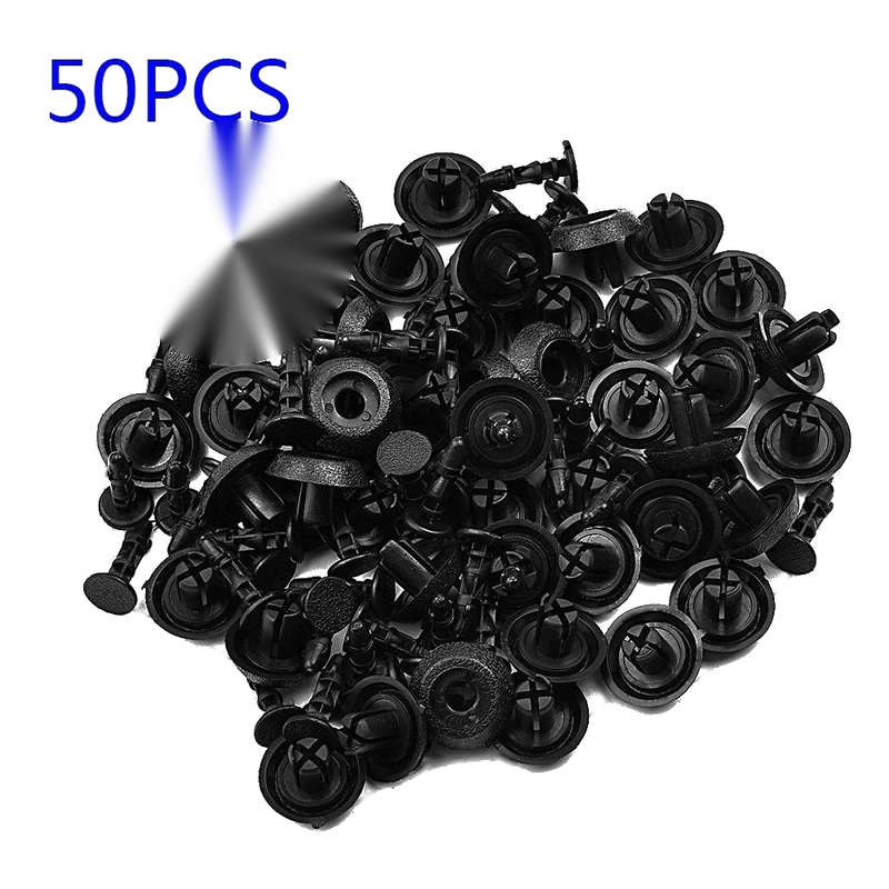 Toyota Camry Highlander 50pcs Plastic Car Rivet Clips Push Pins Fastener