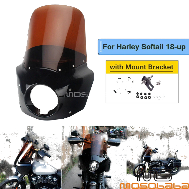 Harley Softail FXST FXBB New Club Style ABS Fairing Mount Bracket (2018-)