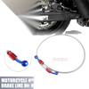 Make Model Set 90cm 10mm ID Motorcycle Hydraulic Brake Line Silver Tone