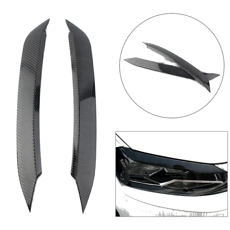 VW Polo Headlight Eyebrow Trim Cover (2019)