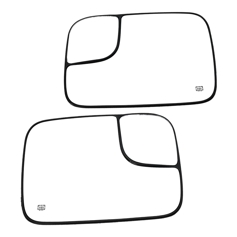 Dodge Ram 1500, 2500 2 x Left Right Side Heated Mirror Glass (2005–2009)